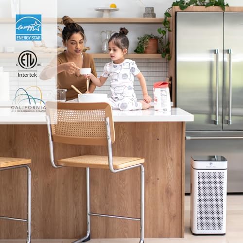 Medify MA-40 Air Purifier with HEPA Filter | 1,793 ft² Coverage in 1hr for Smoke, Wildfires, Odors, Pollen, Pets | Quiet Removal to 0.3 Microns | White, 1-Pack - Image 3