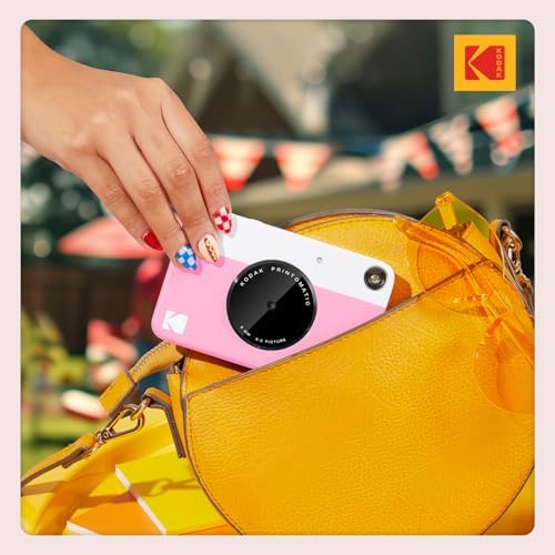 KODAK Printomatic Full-Color Instant Print Digital Camera, Zink 2x3" (5.1x7.5 cm) Sticky-Back Photo Paper, 5MP, Portable, Creative Fun Gift for Birthday, Christmas, Holiday, Pink - Image 6