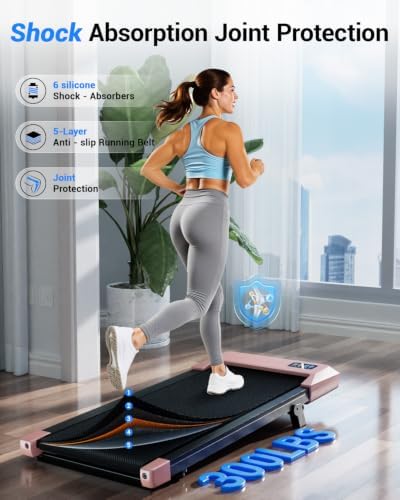 Superun Walking Pad with 6% Incline, 2.5HP Treadmill, 0.6-3.8 MPH, 300 lbs - Image 4