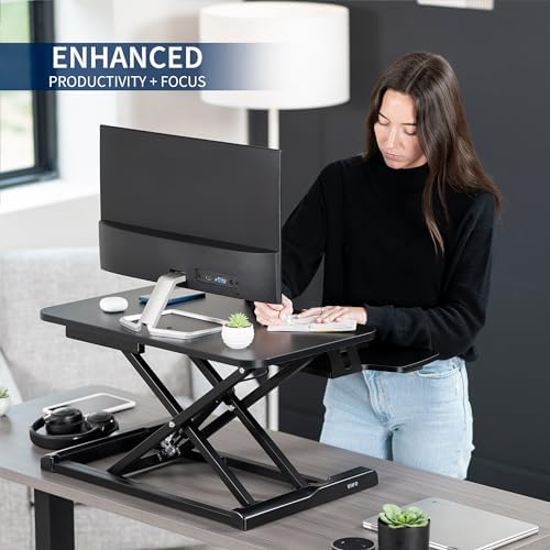 VIVO Black 26 in Standing Desk Converter, DESK-V026KB - Image 4