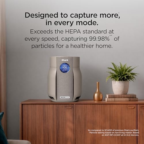 Shark BreatheClear Compact Pro Smart Air Purifier, HP062SD, Dune - Image 6