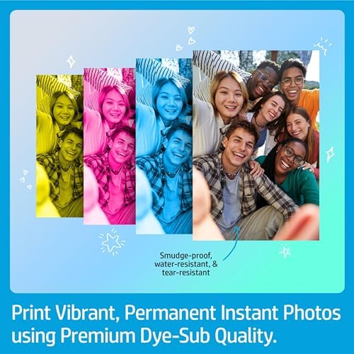 HP Sprocket Studio Plus 4x6 Wireless Instant Photo Printer, 118 Sheets + 3 Cartridges, Wi-Fi, Premium Dye Sublimation, Compact Home Use, Prints Vibrant Color Pictures, Editing App for Fun Photos - Image 3