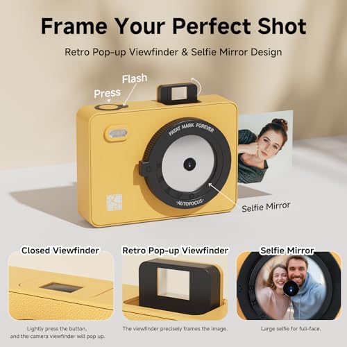 HPRT Z5S Instant Camera & Photo Printer 2-in-1, Bluetooth Portable Printer - Image 4