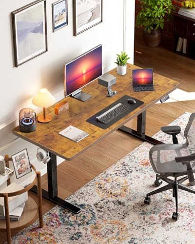 HUANUO 71 x 35 Inch Large Electric Standing Desk, Brushless Motor, Vintage - Image 2