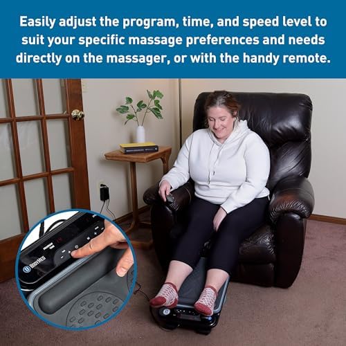 BodyMed Foot Massager | Deep Tissue Vibration Massage Therapy | At-Home Massager with Remote Control | Fast Relief from Neuropathy, Plantar Fasciitis, Improves Circulation - Image 7