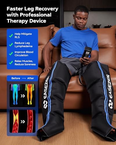 EaseZen Leg Compression Massager for Circulation & Muscle Pain Relief - Image 4