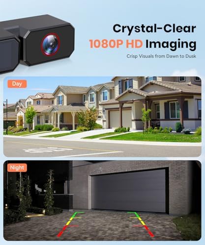 AUTO-VOX Single Solar Wireless Backup Camera: 2-Min Installation, HD 1080P, 5000mAh Battery, for Solar 1 Plus& SL16 &3Aplus for Dual Split Screen, Get Clear Front and Rear View - Image 3