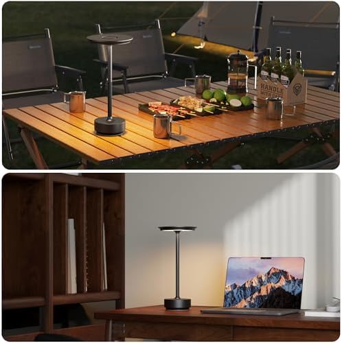TBBGA 2 Pack Rechargeable Table Lamps Cordless, 5000mAh Outdoor Table Light - Image 6