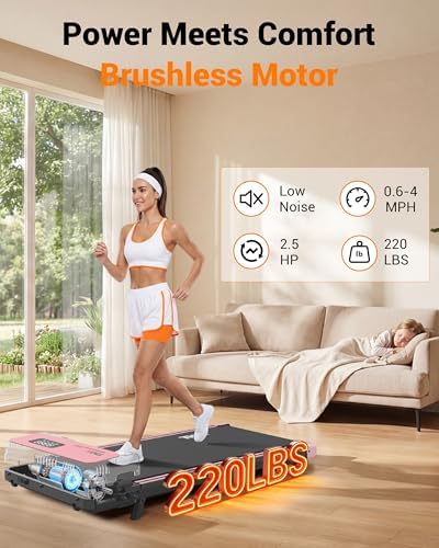 Walking Pad with Vibration Plates, 3 in 1 Walking Vibration Pad, Walking Pad with Incline, Under Desk Walking Pad with Remote Control and LED Display for Home Small Space - Image 5