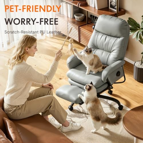 FLEXISPOT Multi-Task Ergonomic Office Chair with Footrest, Gray, HC4 - Image 6
