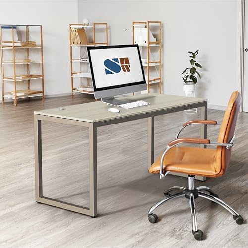 SHW 48-Inch Commercial-Grade Office Computer Desk, Maple - Image 2
