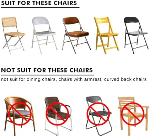 Fixwal 100 Pcs Black Folding Chair Covers Spandex Stretch Slipcover - Image 4
