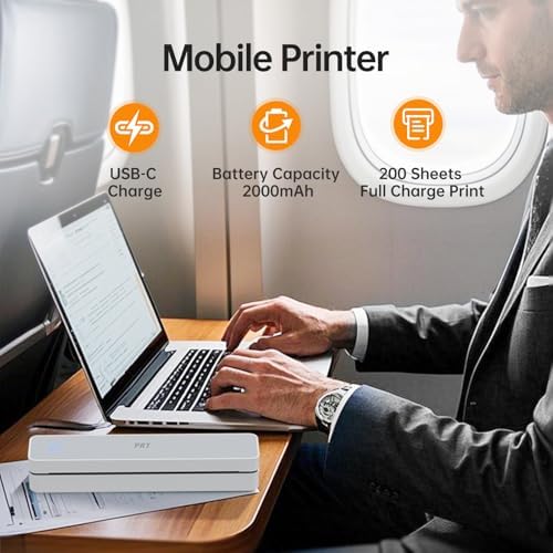 PRT Portable Printer Wireless for Travel, Bluetooth Thermal Printer - Image 5