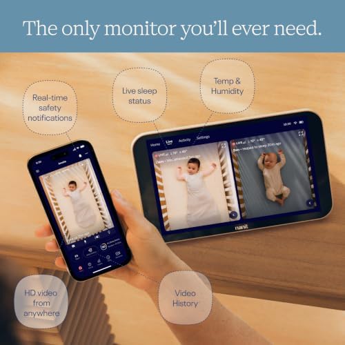 Nanit Smart Baby Video Monitor System with Floor Stand & 8" Display Screen - Image 3