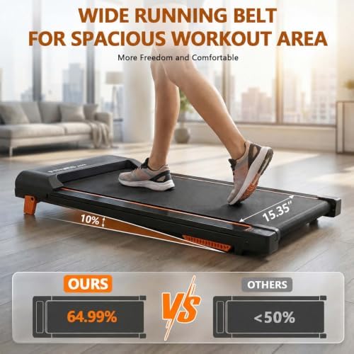 Walking Pad with Vibration Plate with 10% Incline，Under Desk Walking pad - Image 5