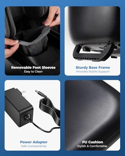 KNQZE Shiatsu Foot & Calf Massager with Heat, Multi-Use Luxury Ottoman - Image 7