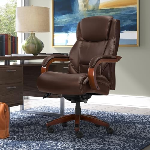 La-Z-Boy Big and Tall Executive Office Chair Lumbar Support, Leather Chair - Image 2