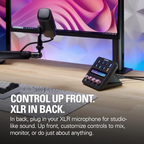 Elgato XLR Dock – For Stream Deck +, XLR-to-USB Mic Interface, Customizable Audio Mixer, 75 dB Gain/Phantom Power/Clipguard – Mac/PC, Stream Deck Not Included (Renewed) - Image 6