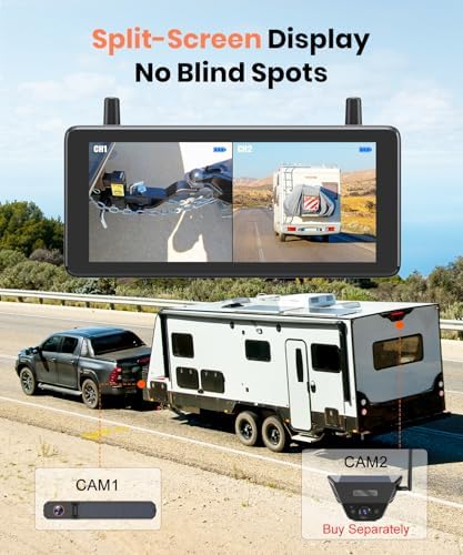 AUTO-VOX 7.2" DVR Portable Solar Wireless Backup Camera, HD 1080P Clearity - Image 6