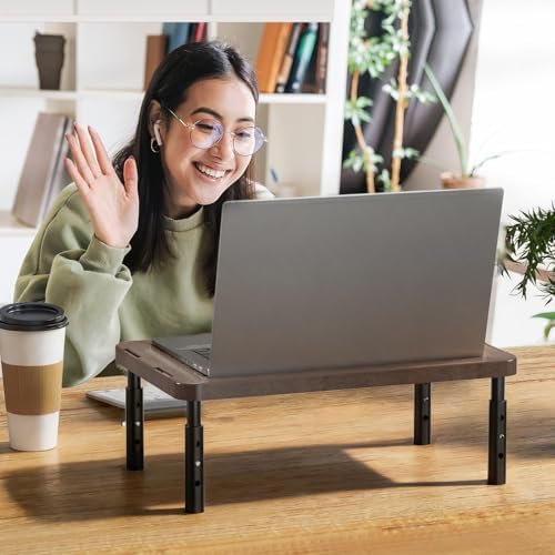 WALI Computer Monitor Stand with Storage, Monitor Riser 3 Height Adjustable - Image 2