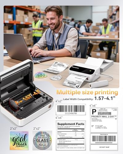 Phomemo M420 Thermal Label Printer, 4x6 Portable Shipping Label Printer - Image 3