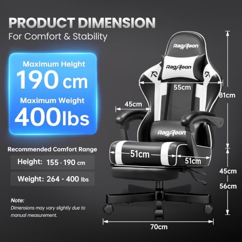Gaming Chair for Adults Gamer Game Ergonomic PC Chair, 7-Point Support - Image 3