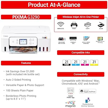 Canon Megatank G3290 All-in-One Wireless Printer - Image 3