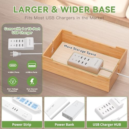 Pezin&Hulin Charging Station for Multiple Devices with 10 Port HUB, 6 Cable - Image 5