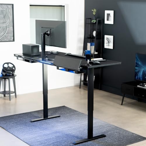 VIVO Black 71 x 30 in Standing Desk, DESK-KIT-1B6-P3B-71 - Image 2