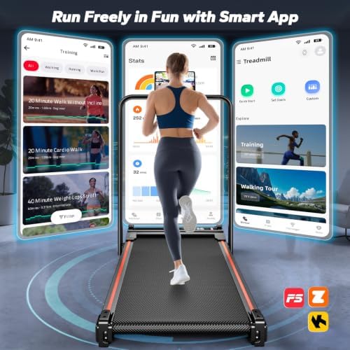 Double-Sided Walking Pad Treadmill with Massage - 6.2 MPH Foldable Treadmills for Home with Handle Bar & 3.0HP Connected APP, Relieves Leg Fatigue & Improves Circulation, 350 Lbs Capacity - Image 5