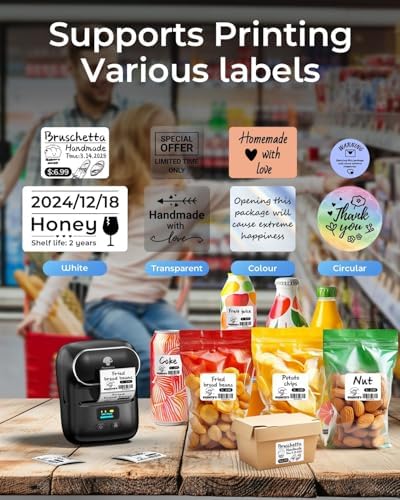 Phomemo M110 Label Printer - Label Maker Machine with 3 Roll Paper - Image 4
