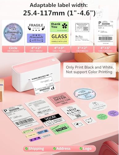 Phomemo Bluetooth Thermal Label Printer, 241BT Label Printer & 20Pcs Labels - Image 3
