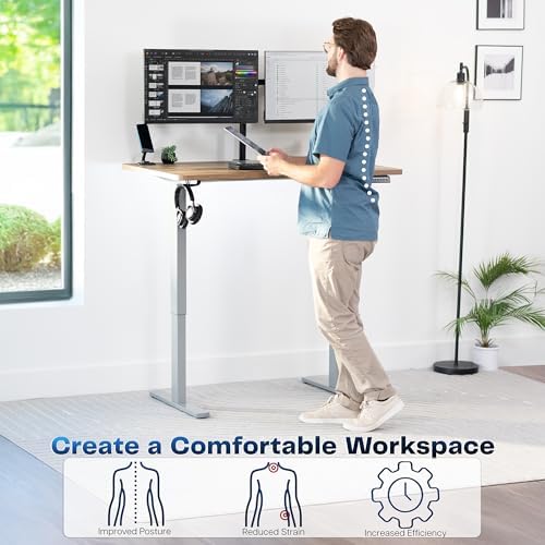 VIVO Reclaimed Wood 48 x 30 in Standing Desk, DESK-KIT-1G5P - Image 4