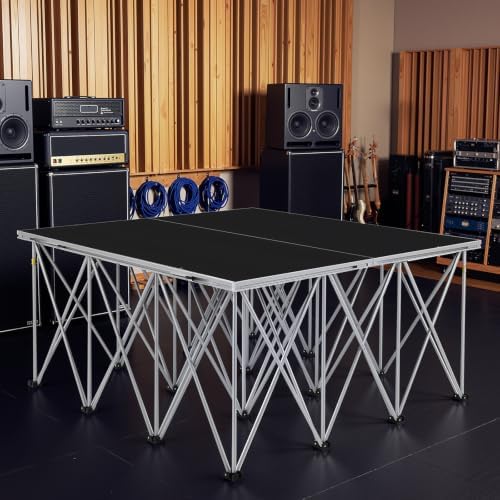 4x4 ft Foldable Stage Platform, 24" Modular Portable Riser by Unknown