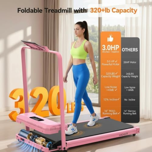 ANCHEER Walking Pad with Incline-Under Desk Treadmill for Home/Office - Image 3