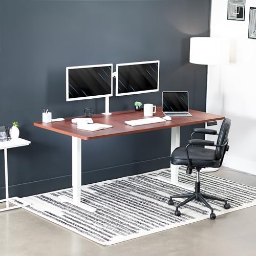 VIVO Dark Walnut 71 x 36 in Standing Desk, DESK-KIT-2W7D-36 - Image 2
