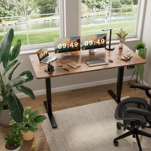 Furmax 63 Inches Electric Height Adjustable Standing Desk Home Office Desk - Image 2