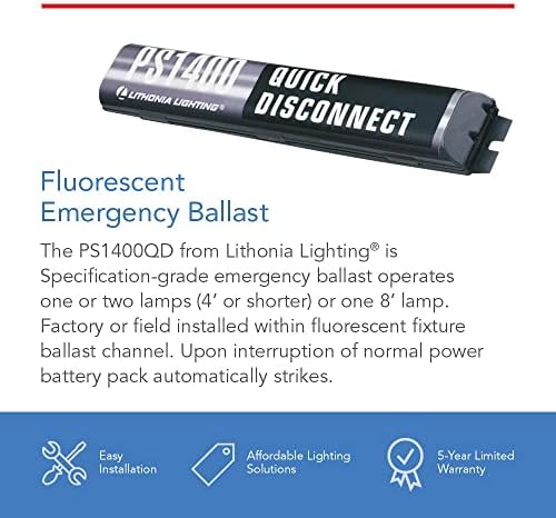 Lithonia Lighting Power Sentry Emergency Battery Back Up T5 T8 Compatible - Image 2