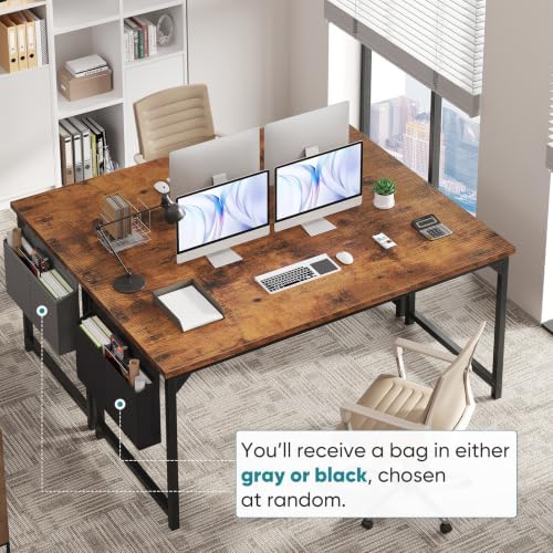 OLIXIS Computer Desk, 63 Inch Gaming Desks for Home Office Small Spaces - Image 4