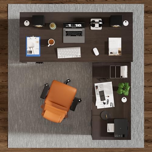 Adjustable Height Executive Standing Desk | Dual Motor Electric Sit-Stand Workstation with 4 Memory Handsetctric Sit-Stand Desk with Lockable Storage (1, L-Shape- Khalba Oak) - Image 6