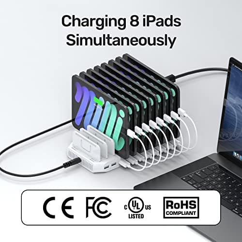 Unitek 96W 10-Port USB iPad Charging Station with Quick Charge 3.0 - Image 2