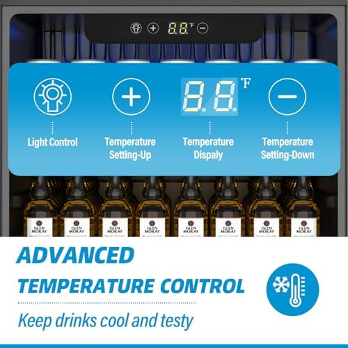 Erivess 1.7 Cu Ft Mini Fridge, 76 Cans Freestanding Beverage Refrigerator - Image 6