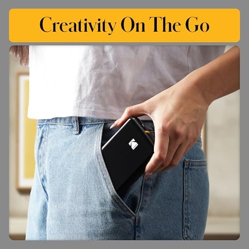 Kodak Step Instant Smartphone Photo Printer - 75 Sheets Bundle - Portable Mini Color Wireless Mobile Printer - Zink 2x3” Sticky-Back Photos - Bluetooth Compatible with Smart Devices - Fun App -Black - Image 6