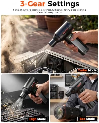 FT50 Rechargeable Compressed Air Duster with Removable Battery - Image 2