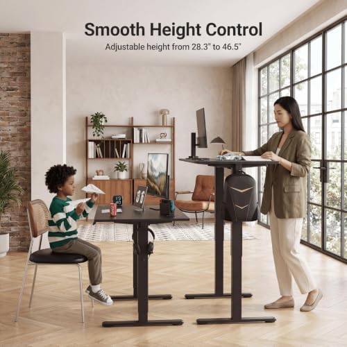 Claiks 35 x 20 Inch Black Electric Standing Desk - Image 4