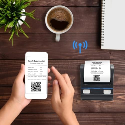 IS NOT compatible with iphone/ipad/MAC,80mm bluetooth portable thermal receipt printer,only compatible with android/Windows,3 inch Ticket wireless android bill invoice printer for small business - Image 6
