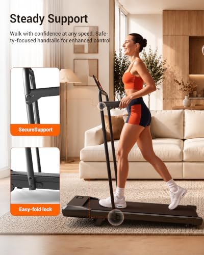 MJWW Walking Pad, Auto Incline, 3.0HP, 300lb, Under-Desk, Remote LED - Image 2
