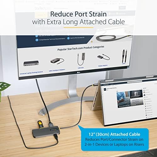 StarTech 6-in-1 USB-C Hub, 4K HDMI HDR10, 3X USB-A 5Gbps, GbE, 100W - Image 5