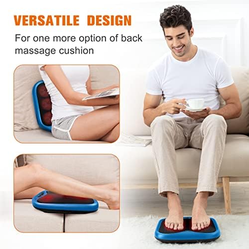 Snailax Foot Massager with Heat, Gifts for Men/Women, Kneading Shiatsu Heated Electric Feet Massager Machine for Plantar Fasciitis,Foot, Washable Cover(Blue) - Image 4