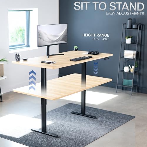 VIVO Light Wood 71 x 36 in Standing Desk, DESK-KIT-E2B7C-36 - Image 6